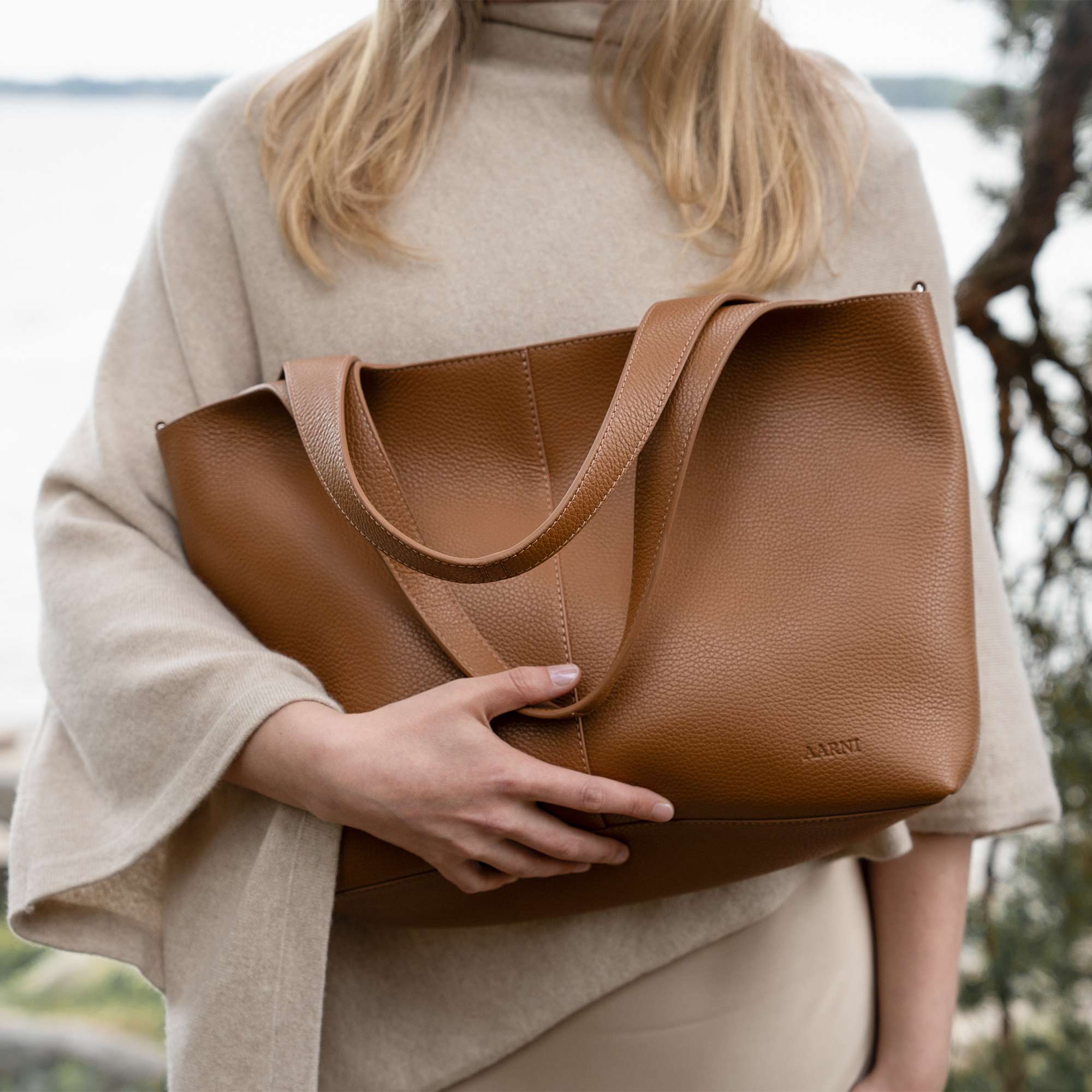 Aava Tote Bag (Cognac) - Image 3