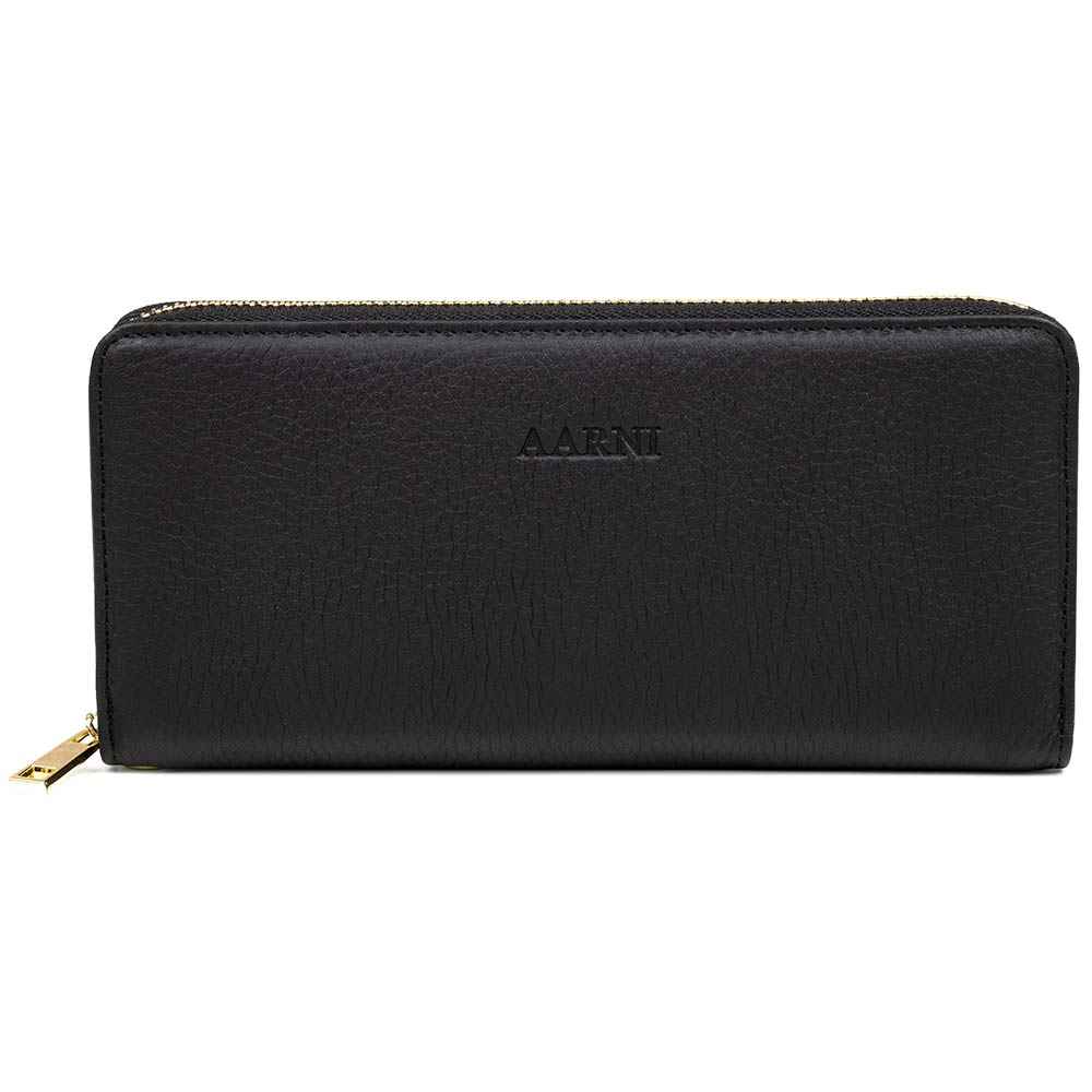Elk Leather Clutch Wallet (Black) - Image 3