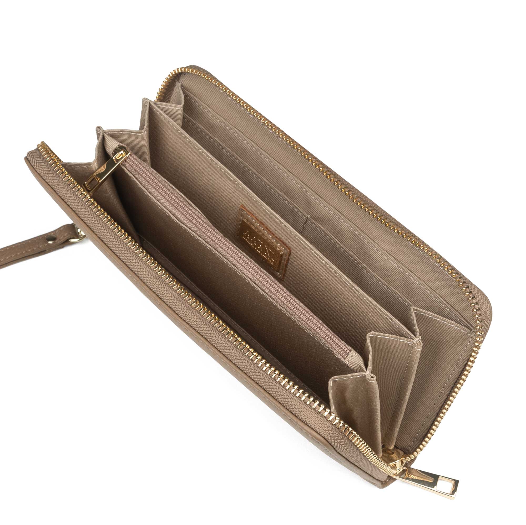 Elk Leather Clutch Wallet (Sand) - Image 4