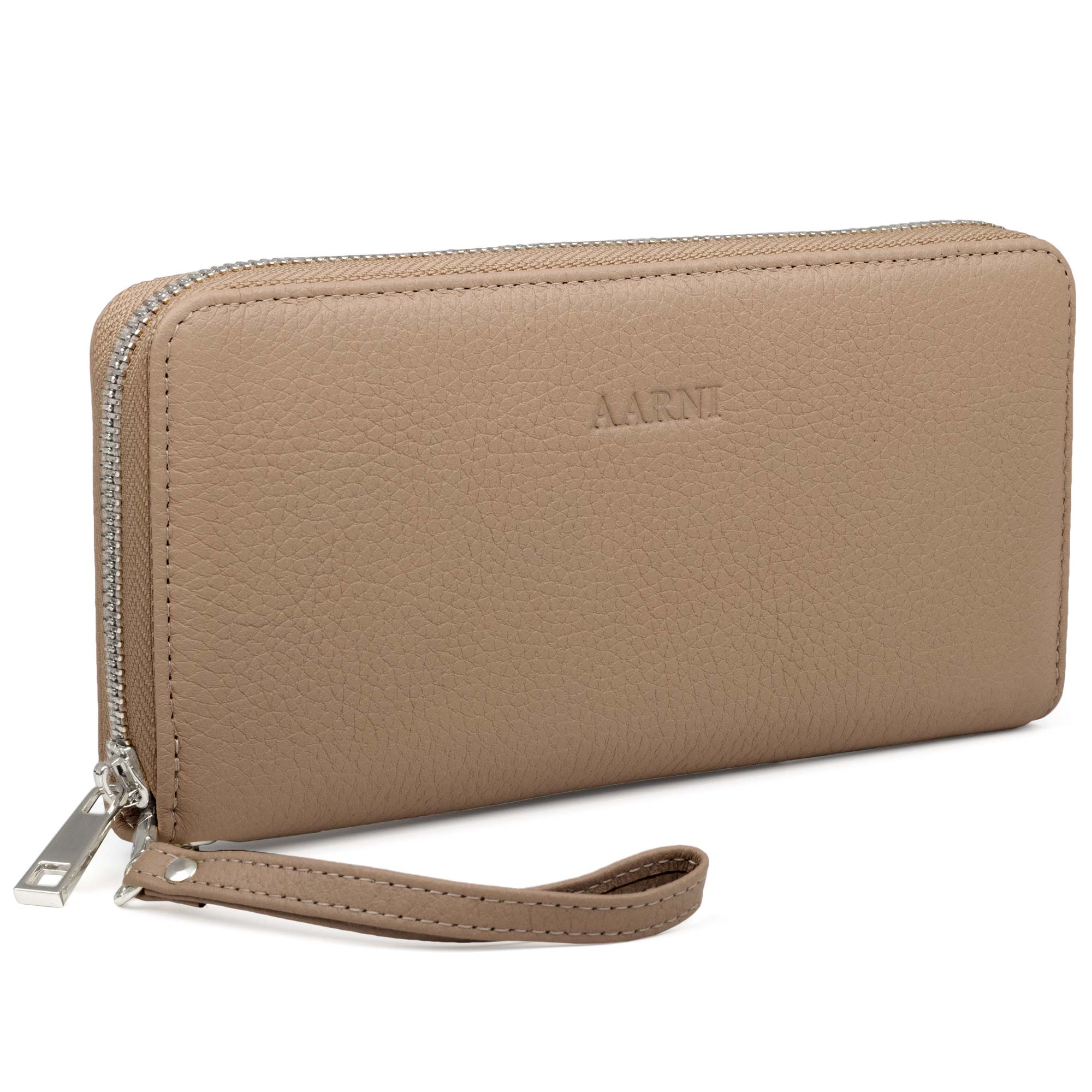 Elk Leather Clutch Wallet (Sand) - Image 5