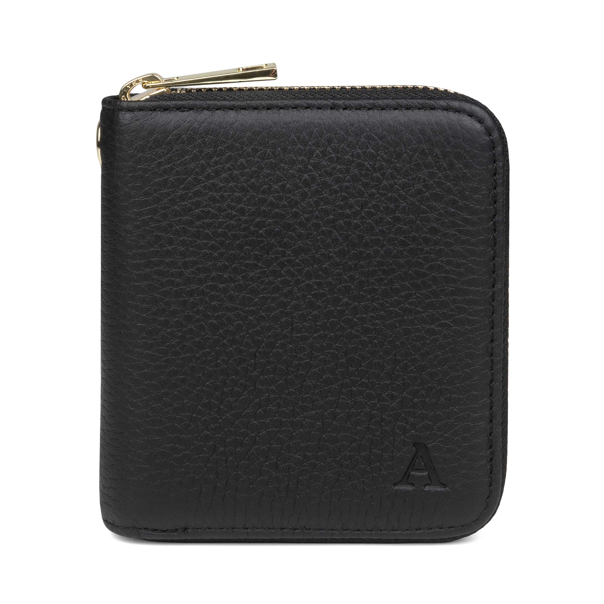 Elk Leather Mini Clutch Wallet (Black) - Image 3