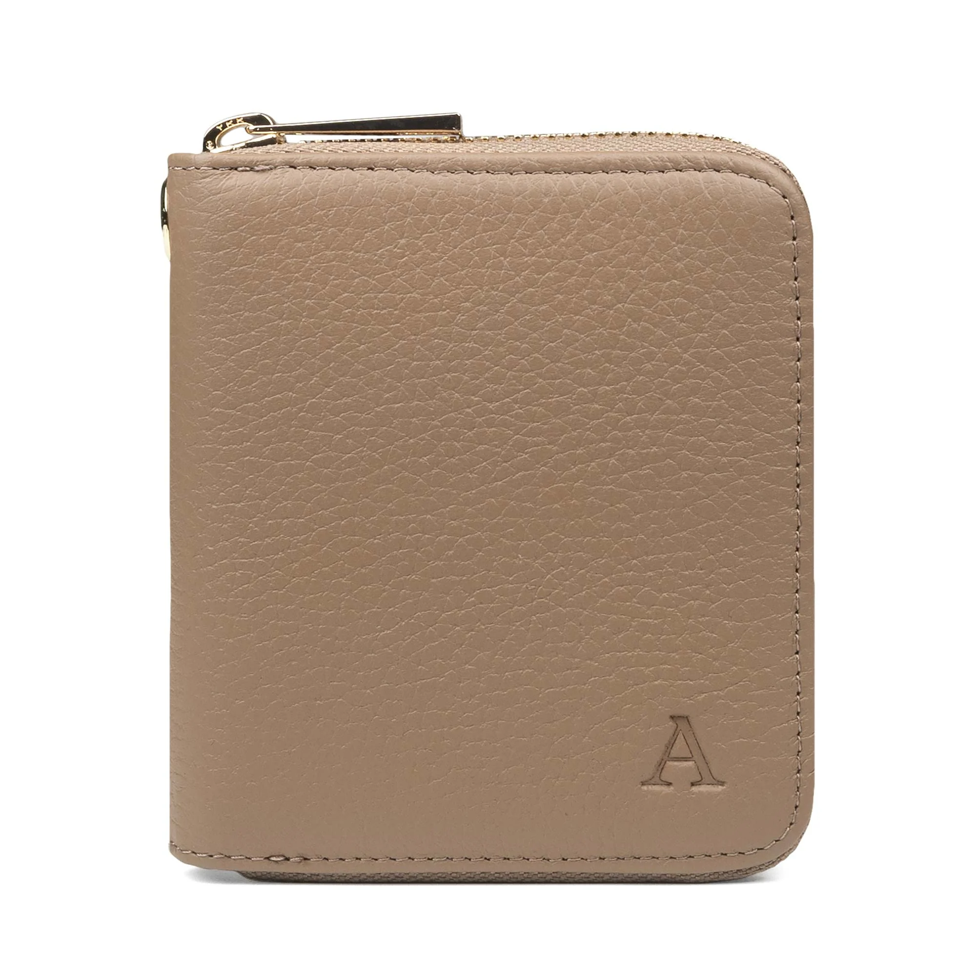 Elk Leather Mini Clutch Wallet (Sand) - Image 3