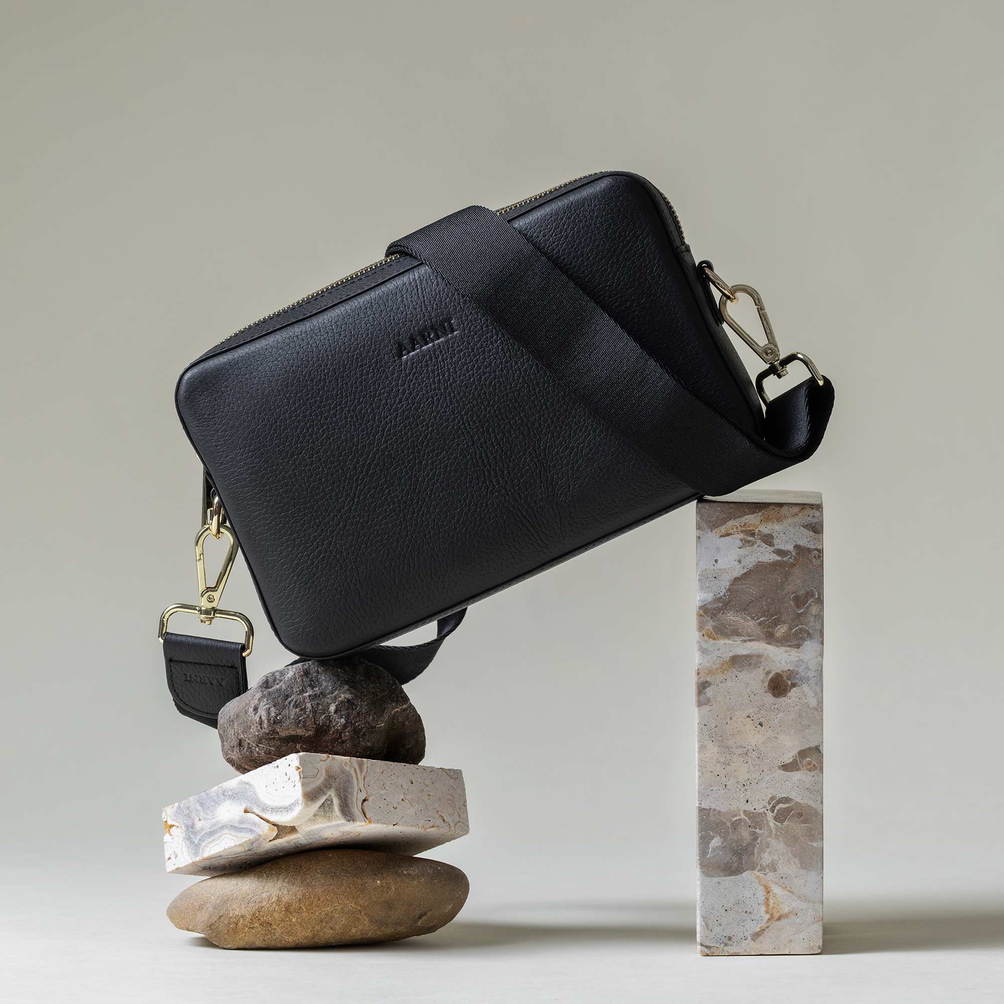 Large Crossbody Bag (Black) - Image 3