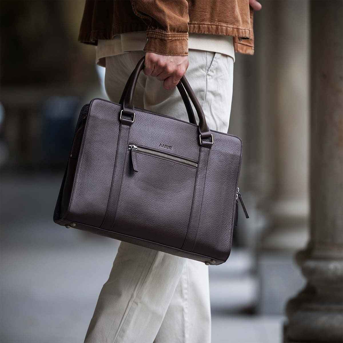 Venture Briefcase (Dark Brown) - Image 4