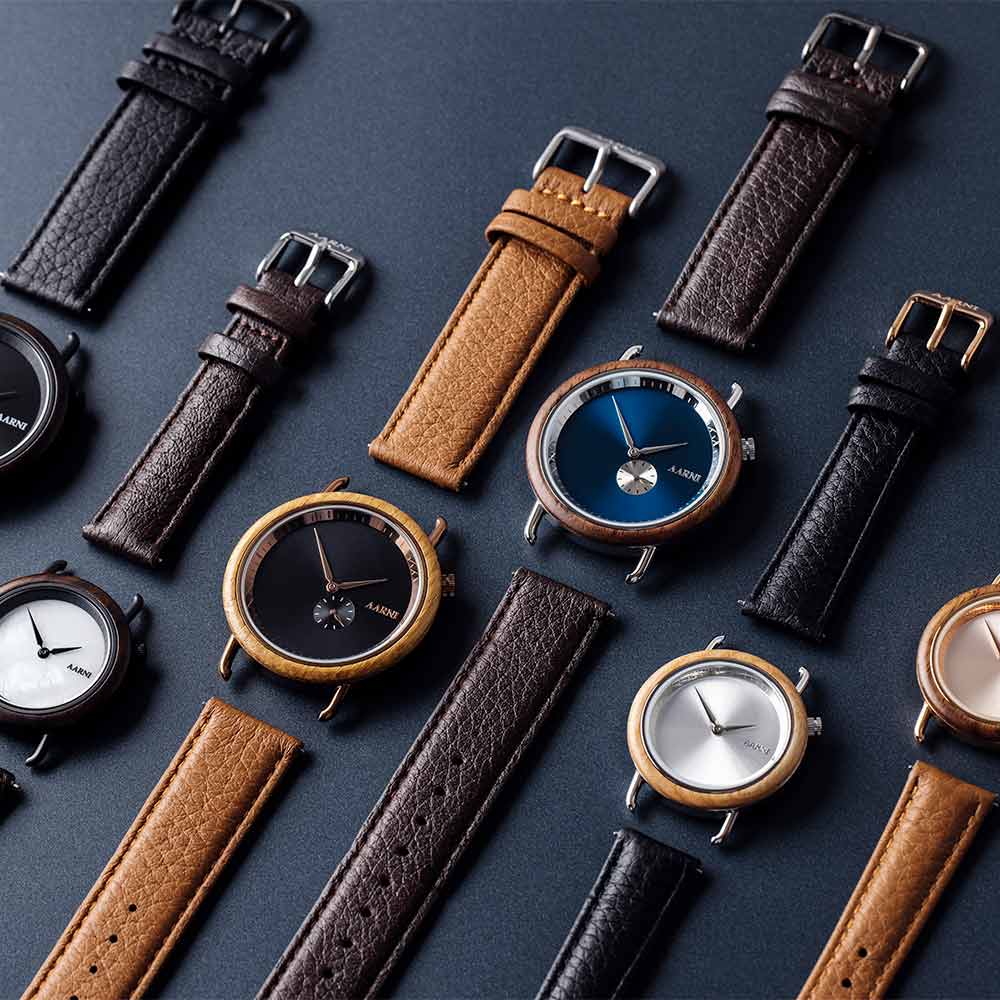 Elk Leather Watch Band 20mm (Dark Brown) - Image 3